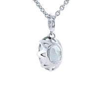 Green Amethyst Enhancer Silver Necklace