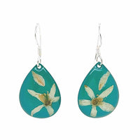 Assorted Earrings Long Leaf Wax Green