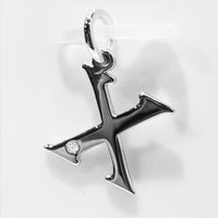 A to Z Initial Silver Pendant with Diamond