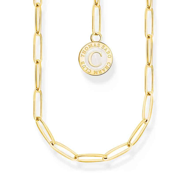 Member Charm necklace with Charmista Disc Gold