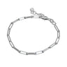 Sterling Silver Oblong Link Chain Bracelet