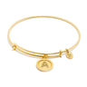 Initial A Expandable Bangle