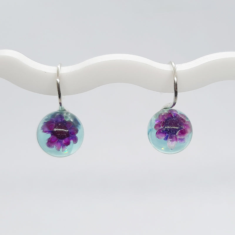 BOTANIGEM Dew Drops Earrings Aqua