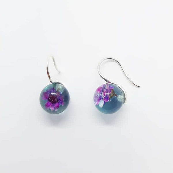 BOTANIGEM Dew Drops Earrings Aqua