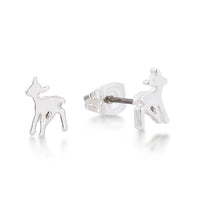 Junior Bambi Stud Earrings White Gold
