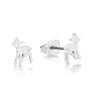 Junior Bambi Stud Earrings White Gold
