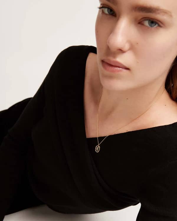 LETTER E NECKLACE