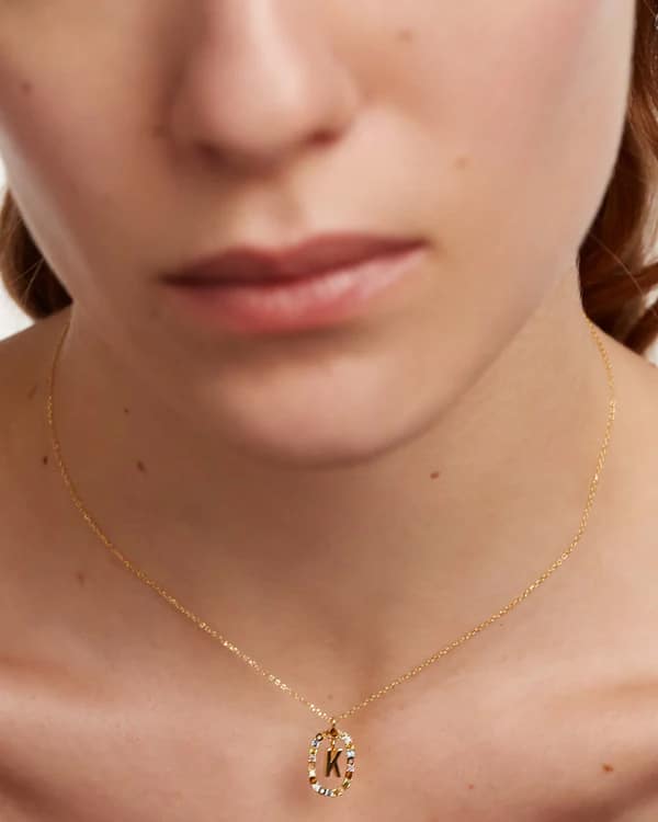 LETTER K NECKLACE