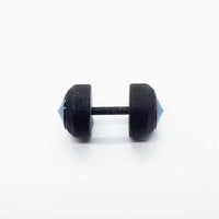 Stainless Steel 8mm Double Side Crystal Earring