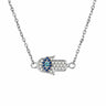 Sterling Silver Fatima Hand CZ Pendant