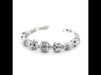 Artisan Crafted Sterling Silver Beads Bracelet