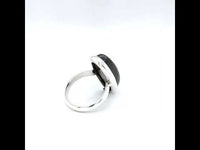 Labradorite Long Oval Shape Sterling Silver Ring