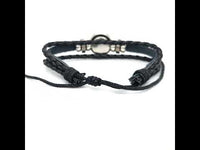 Baltic Amber Stainless Steel Leather Bracelet 750