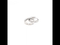 Plain Sterling Silver Huggie