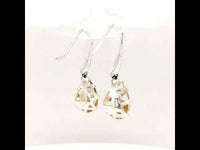 Citrine Tear Drop Claw-Set Earrings
