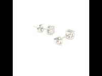 Round Rose Quartz Silver Necklace and Studs Set