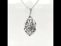 London Blue Topaz Silver Necklace