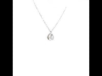 Small Labradorite Silver Necklace