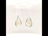 Citrine Tear Drop Earrings