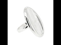 Shield Modern Silver Ring