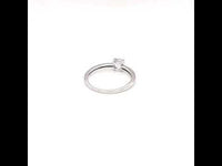 Blue Topaz Round Gemstone Silver Ring