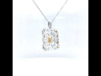 Citrine and Blue Topaz Pendant