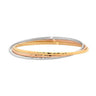 Stainless Steel Hammer Finished Triple Linked Bangle