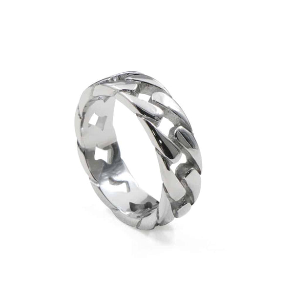 Stainless Steel Cuban Link Ring