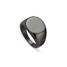 Stainless Steel Men's Black Signet Ring 2