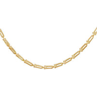 9K Gold Mini Industrial Link Chain Necklace