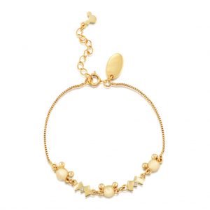Mickey and Minnie Mouse Bracelet Yellow Gold