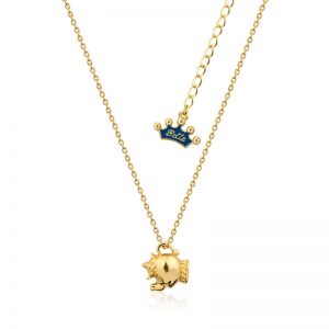 Beauty and the Beast Mrs Potts Necklace Yellow Gold