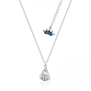 Beauty and the Beast Princess Belle Necklace White Gold