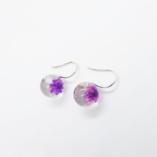 BOTANIGEM Daisy Dew Earrings Purple