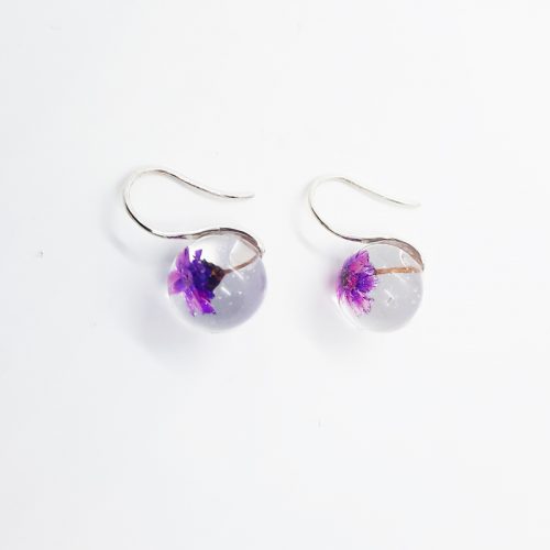 BOTANIGEM Daisy Dew Earrings Purple