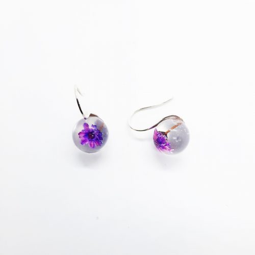 BOTANIGEM Daisy Dew Earrings Purple