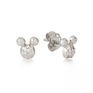 Mickey Mouse Silver Stud Earrings