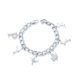 Princess Pocahontas Charm Bracelet White Gold