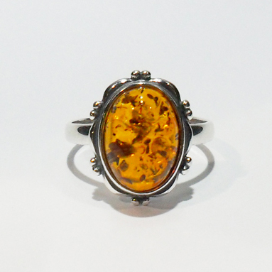 Genuine Baltic Amber Ring 068