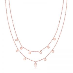 Mickey Mouse Necklace Rose Gold