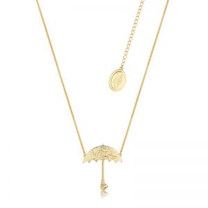 Mary Poppins Umbrella Necklace Yellow Gold