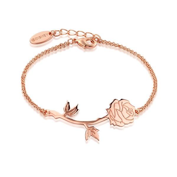 Beauty and the Beast Rose Bracelet Rose Gold