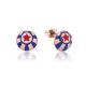 Dumbo Circus Ball Stud Earrings Rose Gold