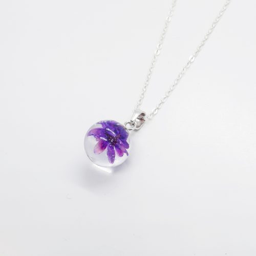 BOTANIGEM Dew Drops Necklace Purple