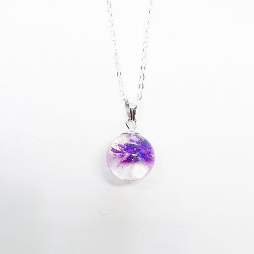 BOTANIGEM Dew Drops Necklace Purple