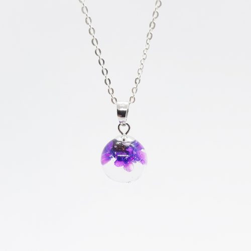 BOTANIGEM Dew Drops Necklace Purple