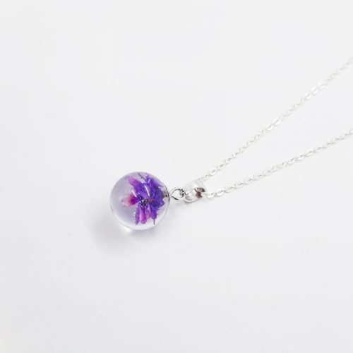 BOTANIGEM Dew Drops Necklace Purple