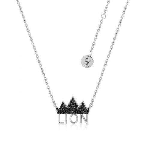 The Lion King Crown Necklace White Gold