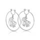 The Lion King Simba Earrings White gold