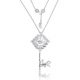 Princess Pocahontas Key Necklace White Gold